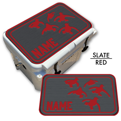 Custom Cooler Top Pad Flying Ducks With Name