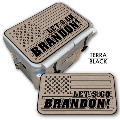 Let's Go Brandon American Flag - Cooler Pad Top