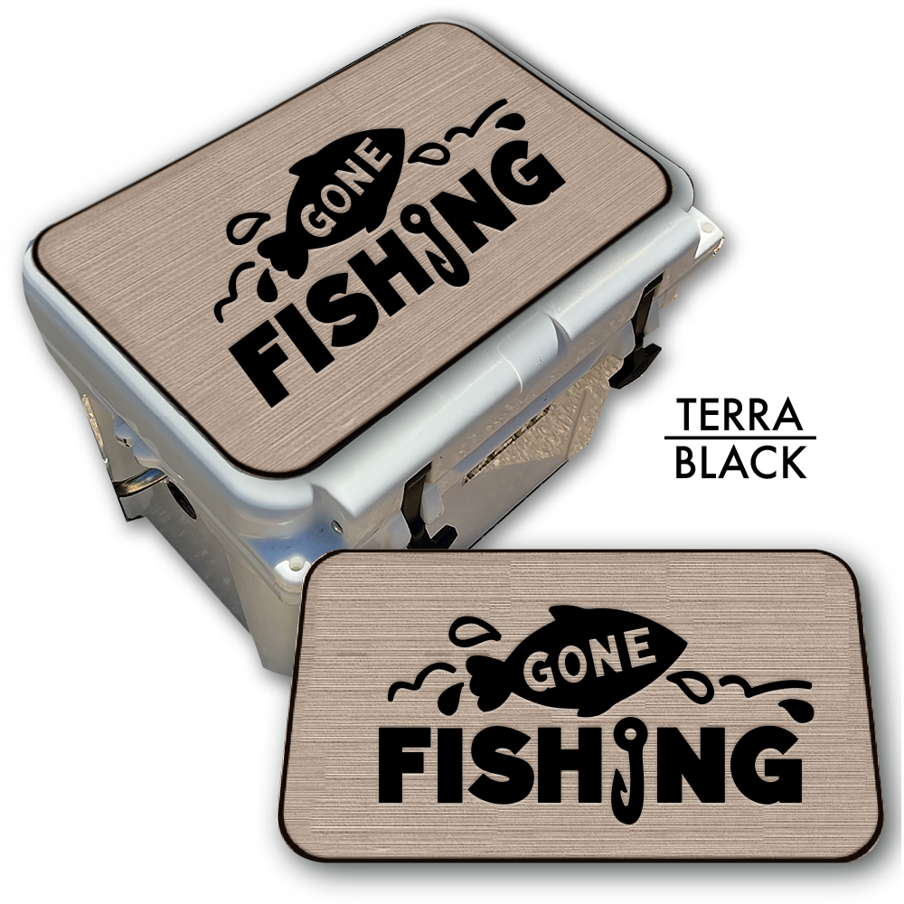 Gone Fishing - Cooler Pad Top