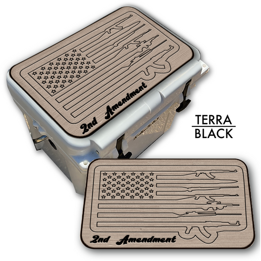 2nd Amendment American Flag - Cooler Pad Top