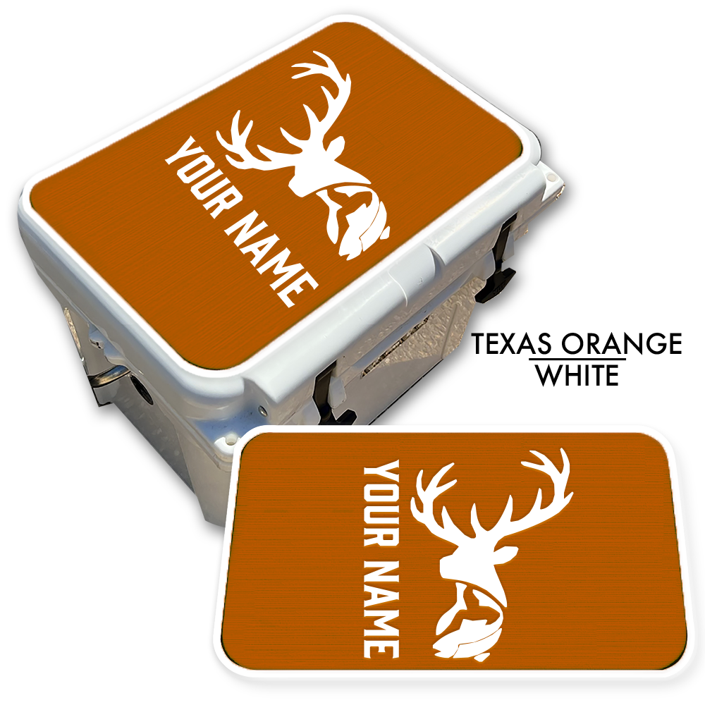 Deer & Fish - Cooler Pad Top with Name