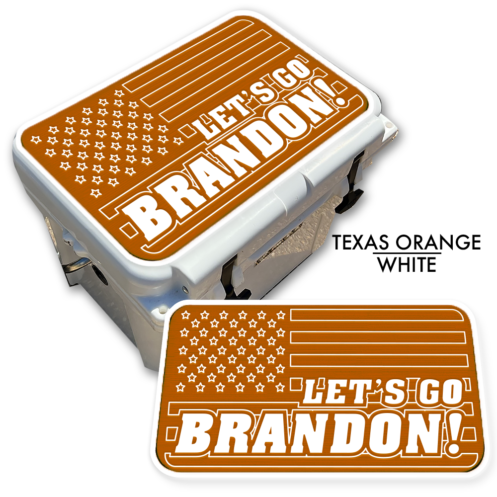 Let's Go Brandon American Flag - Cooler Pad Top