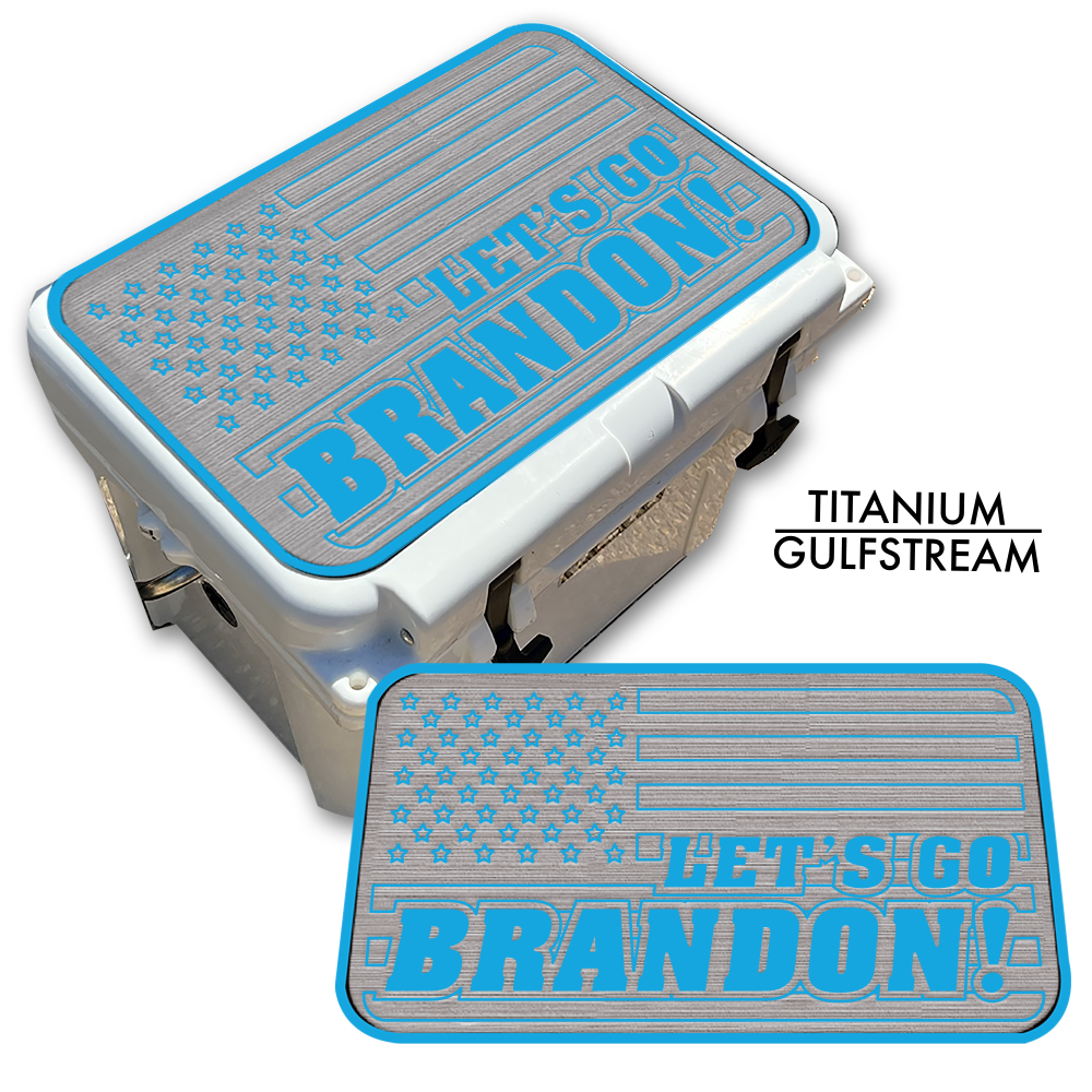 Let's Go Brandon American Flag - Cooler Pad Top