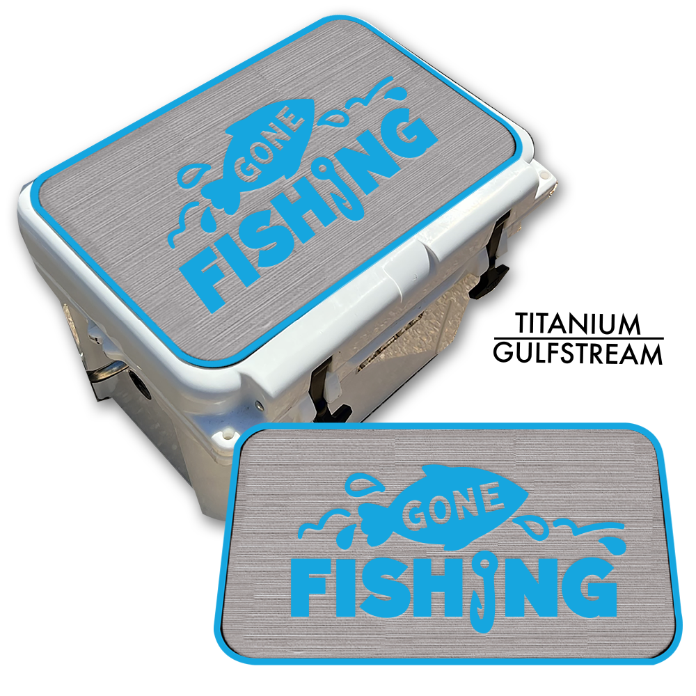 Gone Fishing - Cooler Pad Top