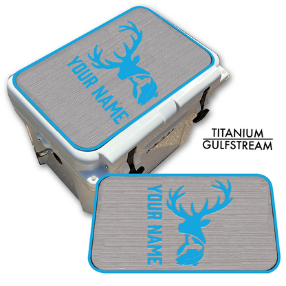 Deer & Fish - Cooler Pad Top with Name