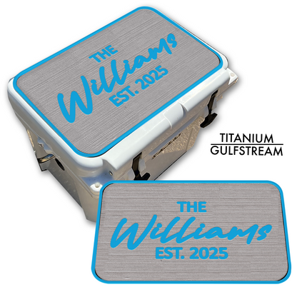 Custom Name - Cooler Top Pad - Establish & Year