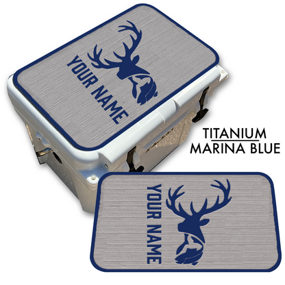 Deer & Fish - Cooler Pad Top with Name