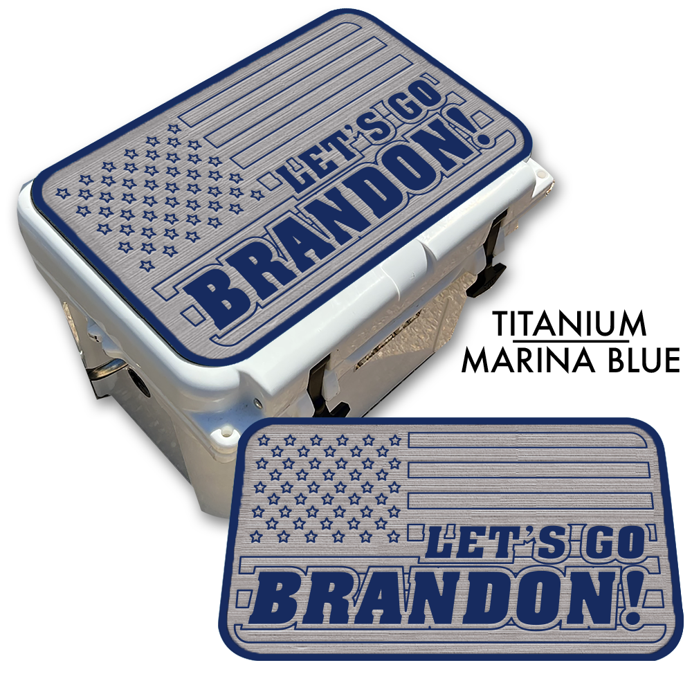 Let's Go Brandon American Flag - Cooler Pad Top