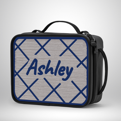 Yeti Lunch Box Pad - Criss Cross Pattern with Name