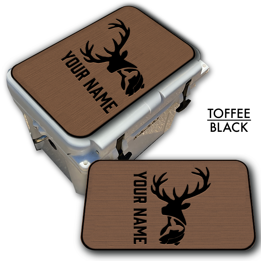 Deer & Fish - Cooler Pad Top with Name