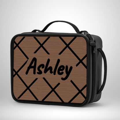 Yeti Lunch Box Pad - Criss Cross Pattern with Name