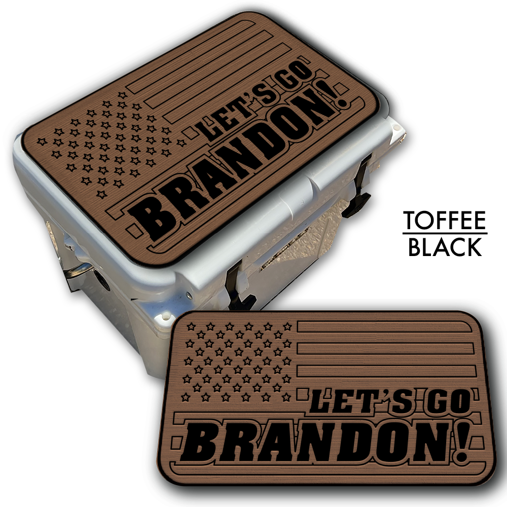 Let's Go Brandon American Flag - Cooler Pad Top