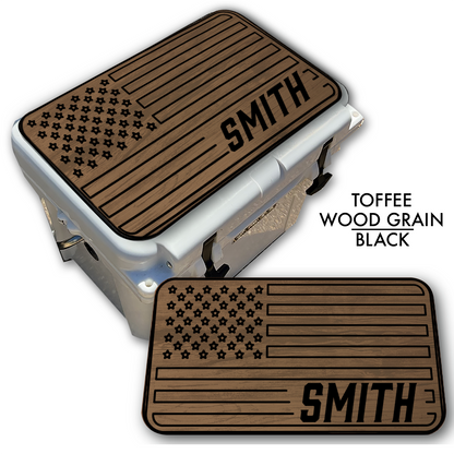 American Flag - Cooler Pad Top with NAME