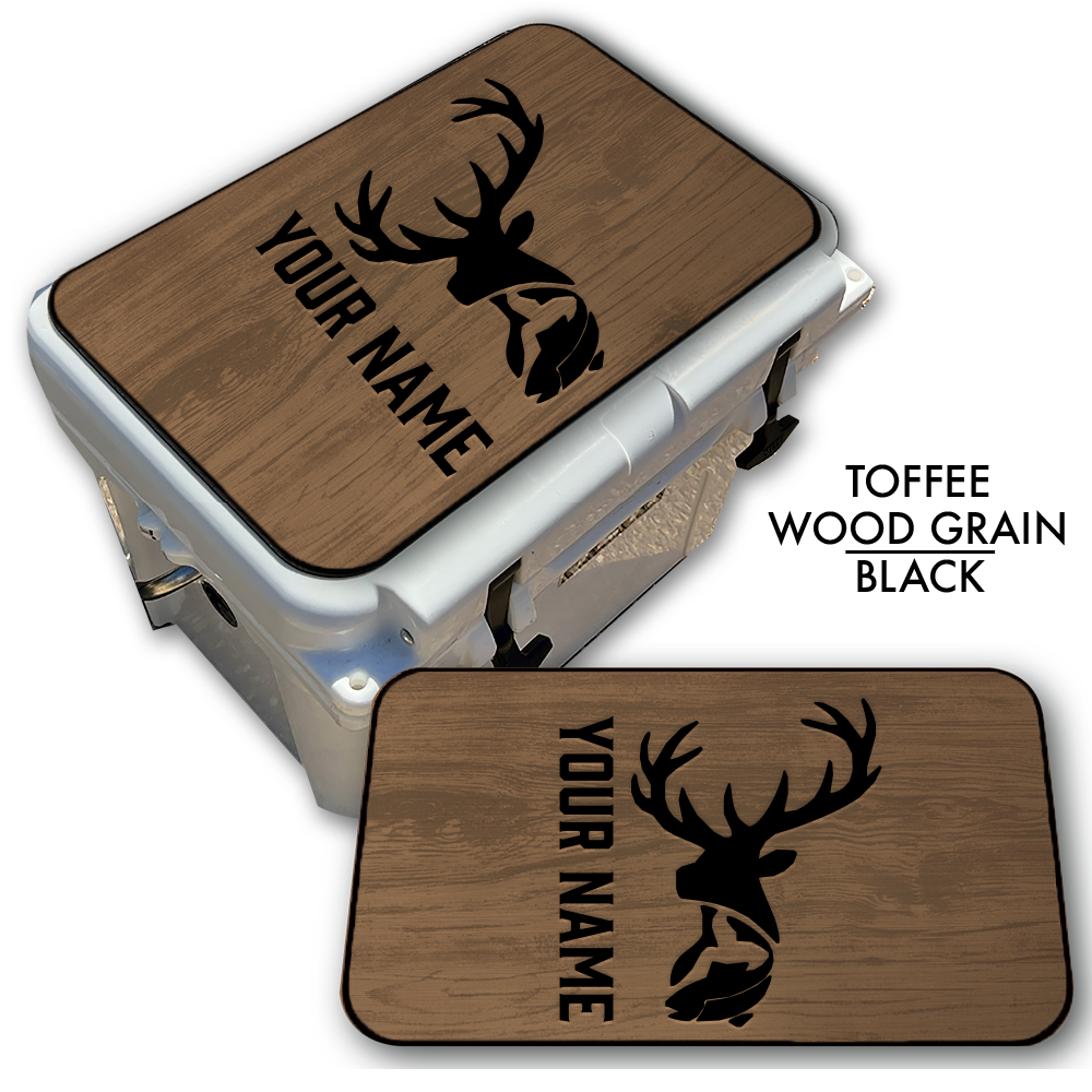 Deer & Fish - Cooler Pad Top with Name