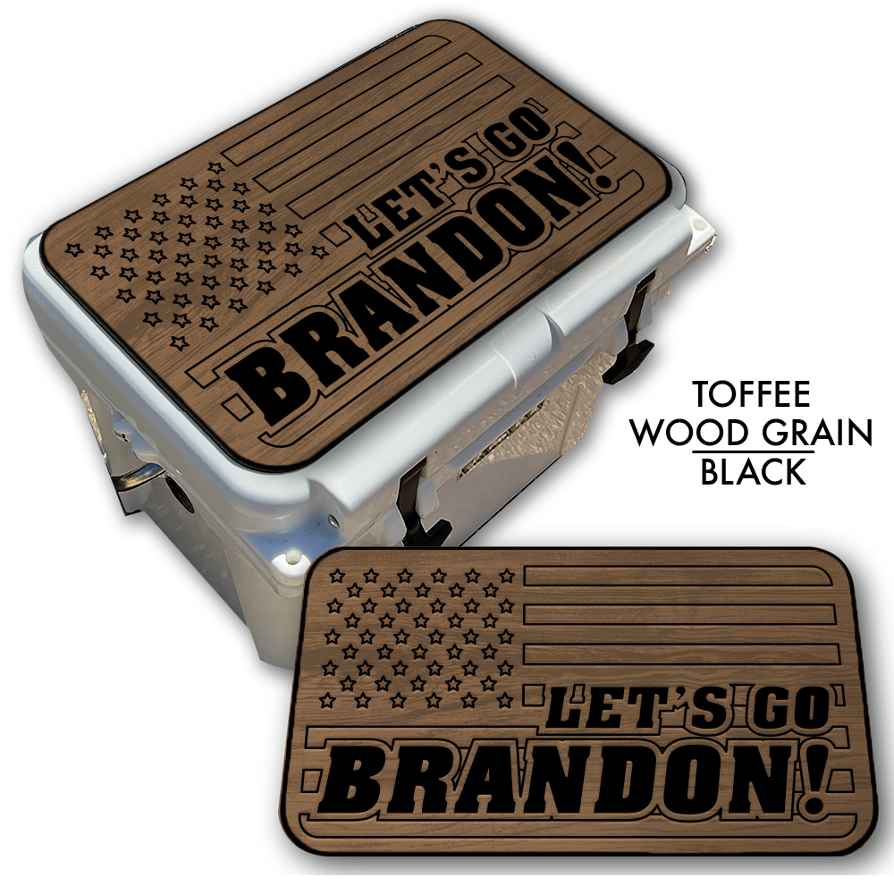 Let's Go Brandon American Flag - Cooler Pad Top