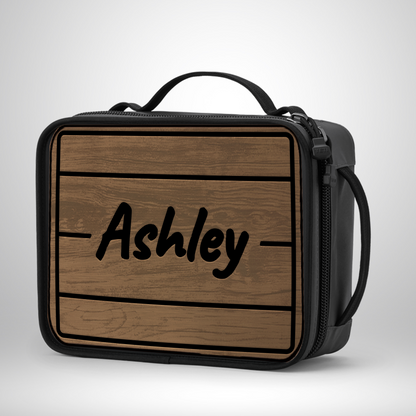 Yeti Lunch Box Pad - Teak Pattern with Name