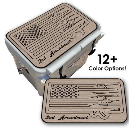 2nd Amendment American Flag - Cooler Pad Top