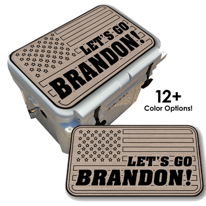 Let's Go Brandon American Flag - Cooler Pad Top
