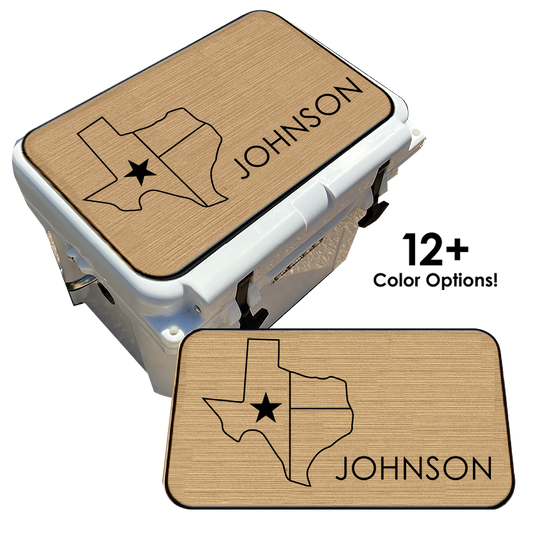 Texas with NAME - Cooler Pad Top