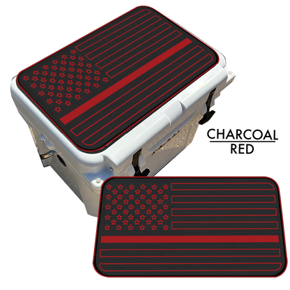 Firefighter American Flag - Cooler Pad Top
