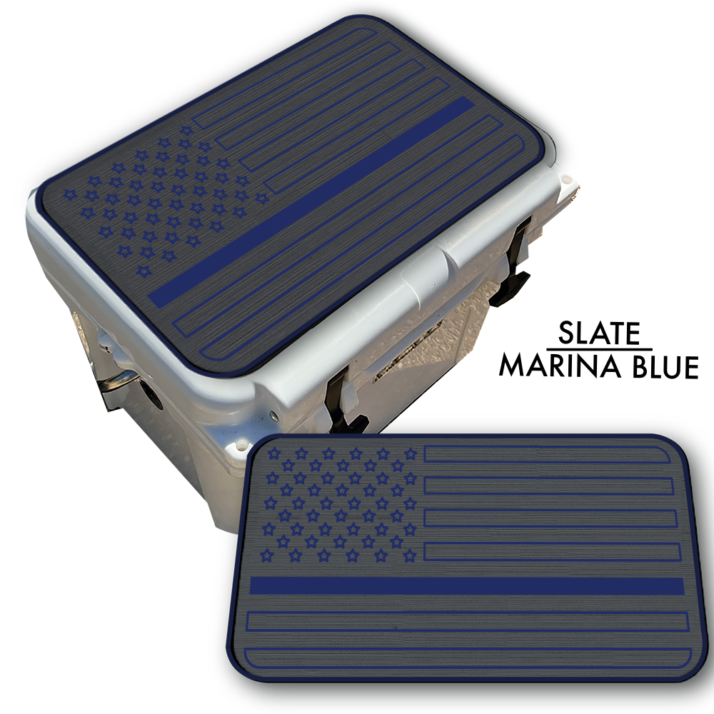 Law Enforcement American Flag - Cooler Pad Top